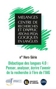 Revue M&eacute;langes CRAPEL : Parution num&eacute;ro hors-s&eacute;rie 2026