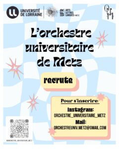 L&rsquo;Orchestre Universitaire de Metz recherche des musiciens !