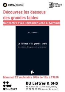 [Rencontre] Jean El Gammal &agrave; la BU Lettres &amp; SHS