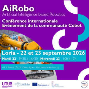 Conf&eacute;rence internationale AiRobo (Artificial Intelligence Based Robotics)