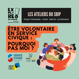 [Les ateliers du SOIP &agrave; distance] &Ecirc;tre volontaire en service civique&nbsp;: pourquoi pas moi&nbsp;? Session octobre 2026&nbsp;