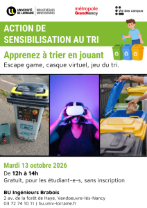 [Atelier] &laquo;&nbsp;Apprenez &agrave; trier en jouant&nbsp;&raquo; &agrave; la BU Ing&eacute;nieurs Brabois
